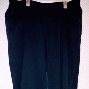 Croft & Borrow Pants Womens Size 1X Black Elastic Stretch Waist Pockets Straight